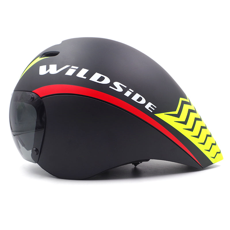 Wildside Tt Timetrial Tri Triathlon Aero Cycling Helmet With Lens Visor
