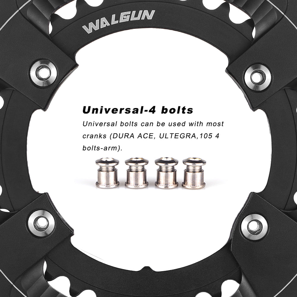 WALGUN Double Road Bike Chainring 50T-34T 52T-36T 53T-39T for Shimano Dura Ace R9100 Ultegra R8000 105 R7000