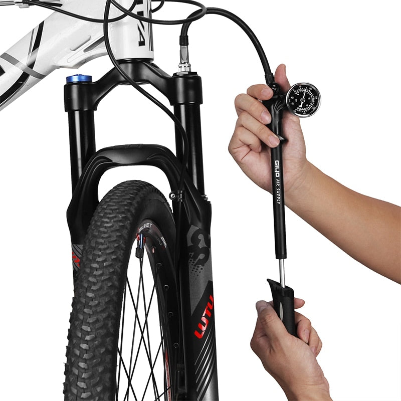 GIYO GS-02D Foldable high-pressure air bicycle pump-300psi