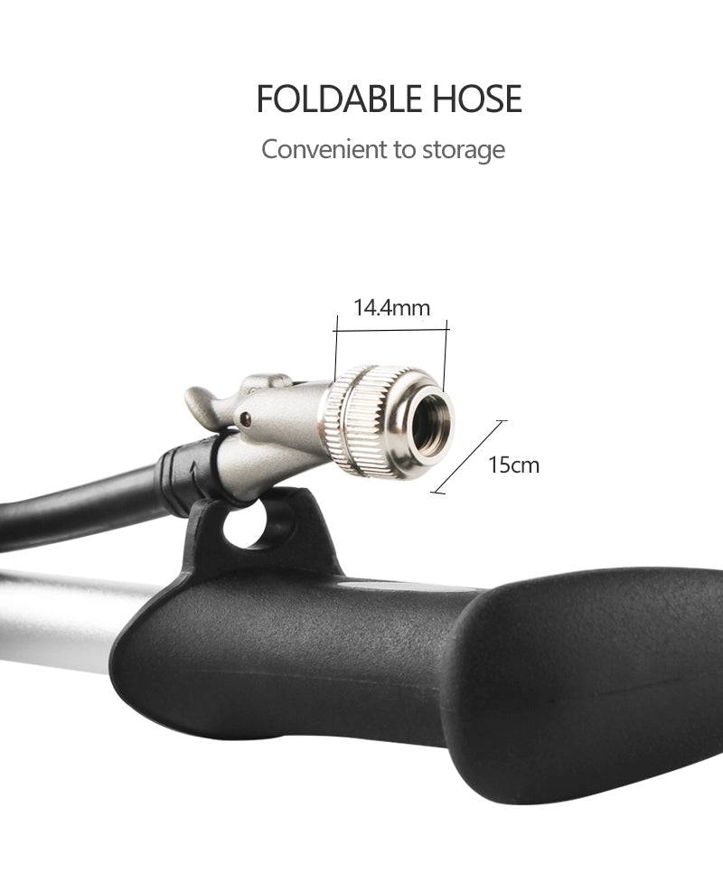 GIYO GS-02D Foldable high-pressure air bicycle pump-300psi