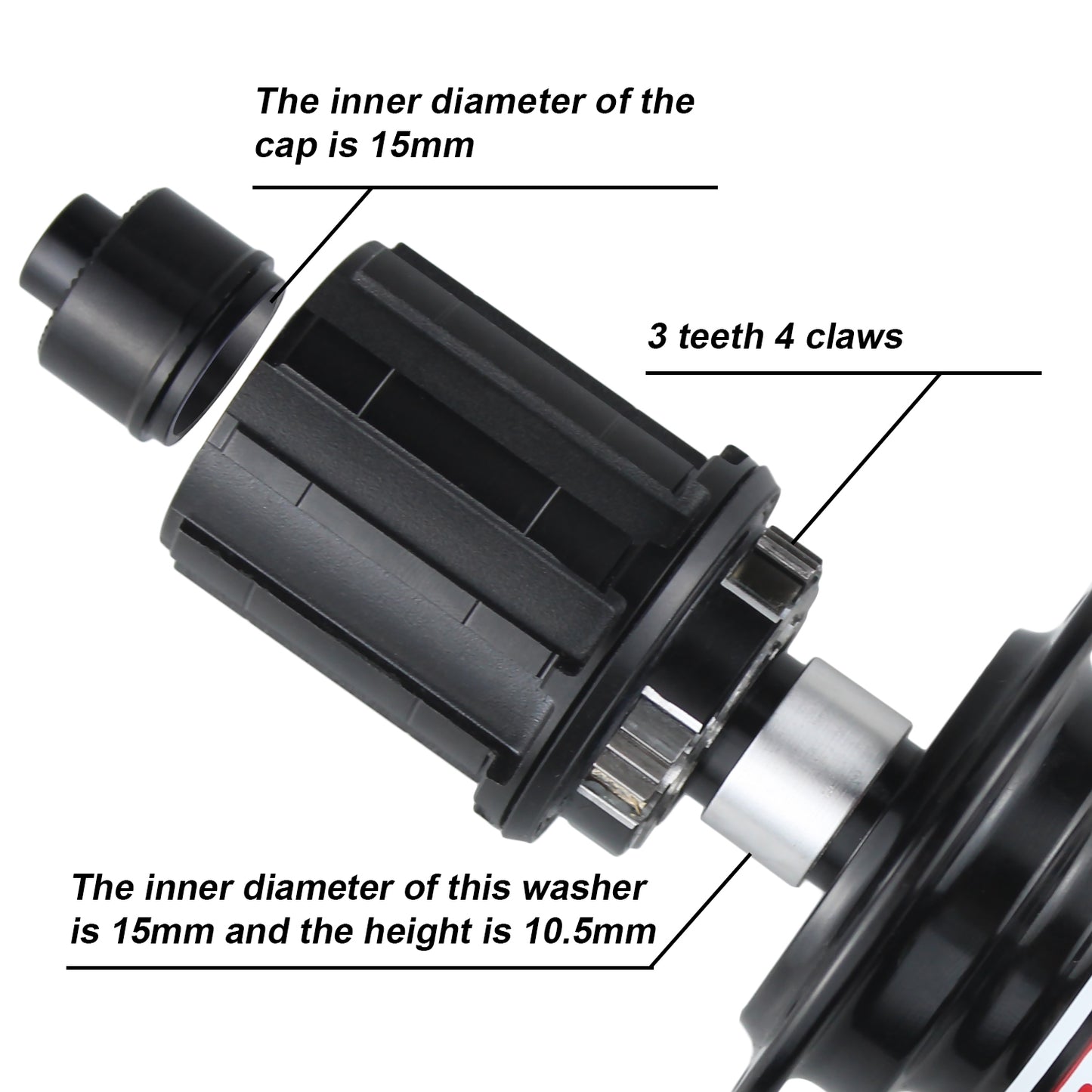 WALGUN freehubs for arc mt005 mt006 mt007 hub HG MS XD driver body