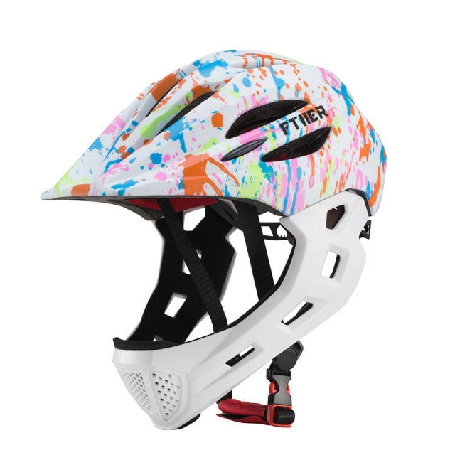 Full face kids bicycle helmet for child kids bike 5 - 10 year old