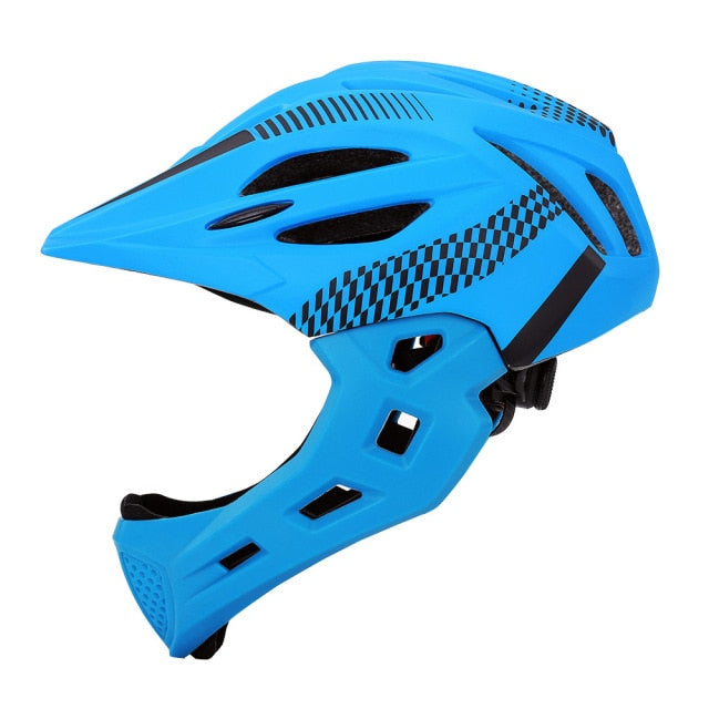 Full face kids bicycle helmet for child kids bike 5 - 10 year old