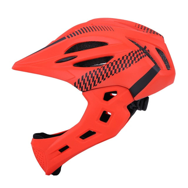 Full face kids bicycle helmet for child kids bike 5 - 10 year old
