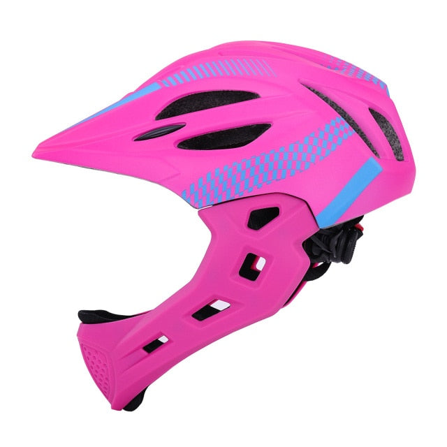 Full face kids bicycle helmet for child kids bike 5 - 10 year old