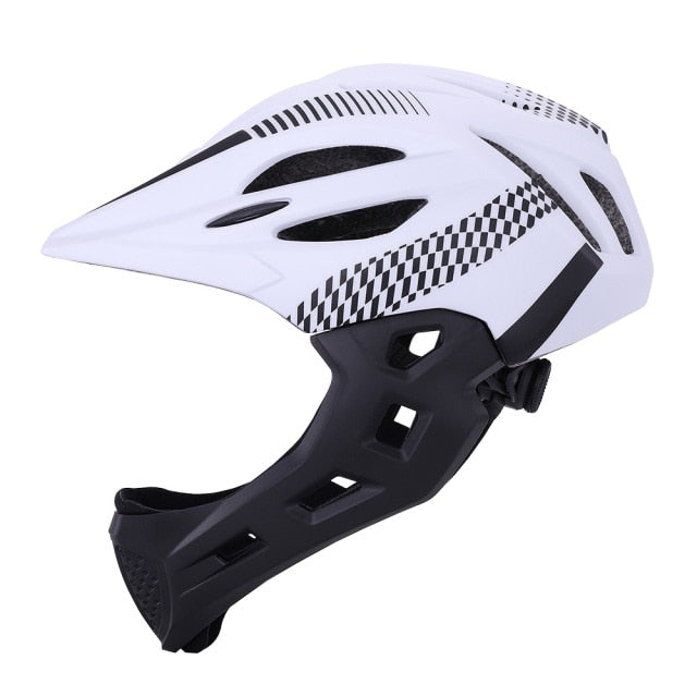 Full face kids bicycle helmet for child kids bike 5 - 10 year old