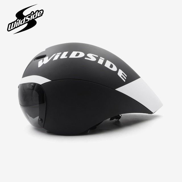 Wildside Tt Timetrial Tri Triathlon Aero Cycling Helmet With Lens Visor