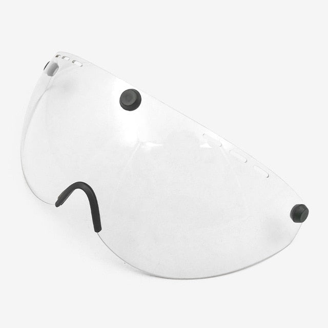 Aero cycling helmet sun visor lens accessories
