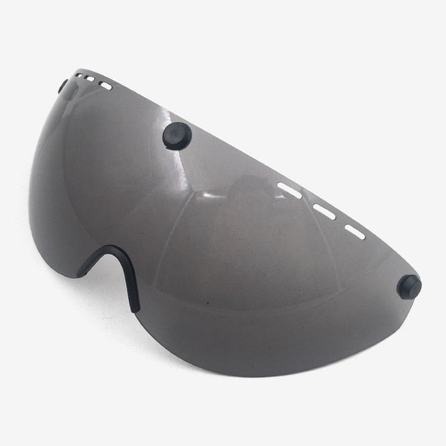 Aero cycling helmet sun visor lens accessories