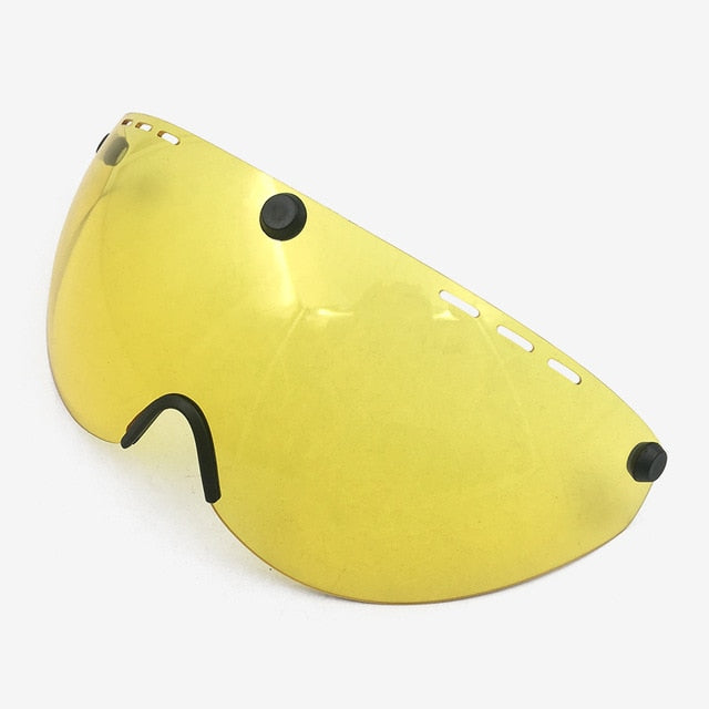 Aero cycling helmet sun visor lens accessories