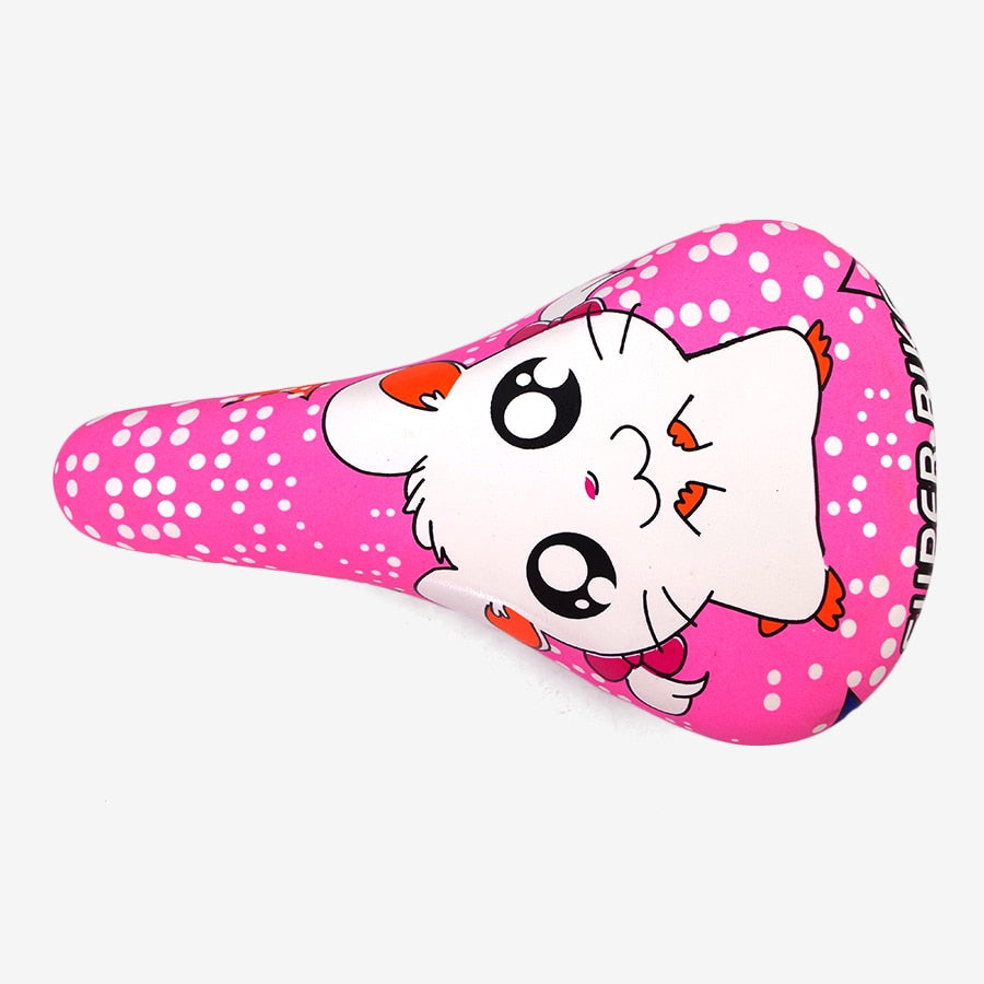 WALGUN Pink Child Bike Saddle for Girl Kids Bicycle Seat