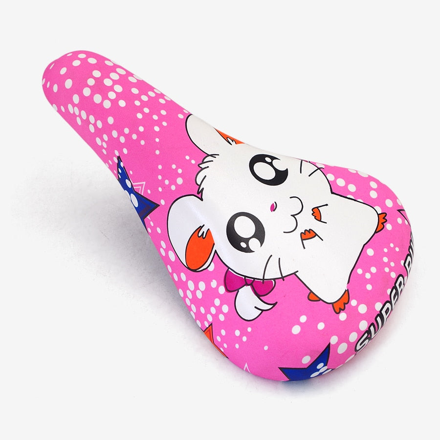 WALGUN Pink Child Bike Saddle for Girl Kids Bicycle Seat