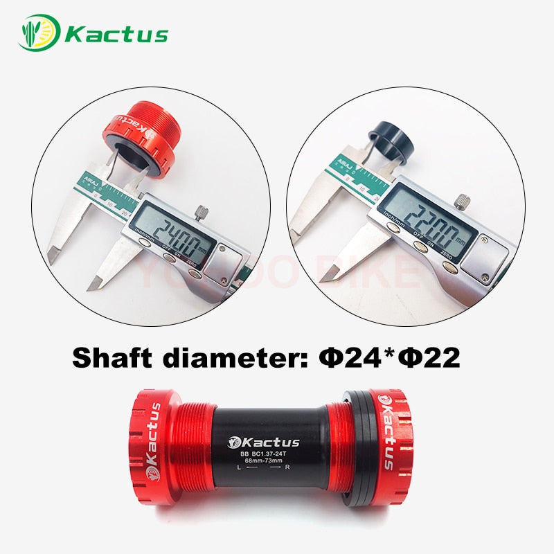 KACTUS TECH BSA Threaded Ceramic bicycle bottom bracket 22mm/24mm