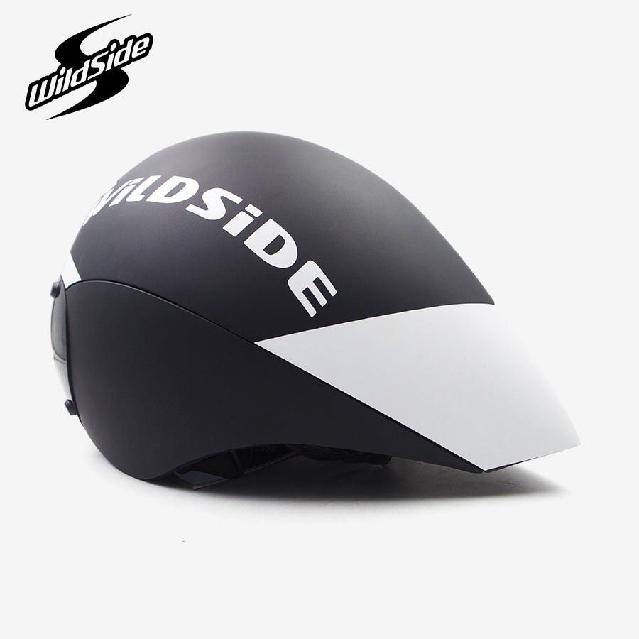 Wildside Tt Timetrial Tri Triathlon Aero Cycling Helmet With Lens Visor