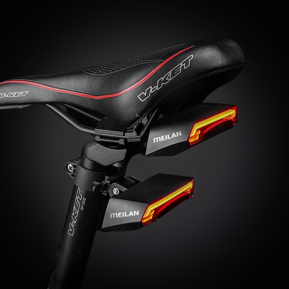 Meilan X5 Wireless Remote Control Bike Brake Light Bicycle Laser Light