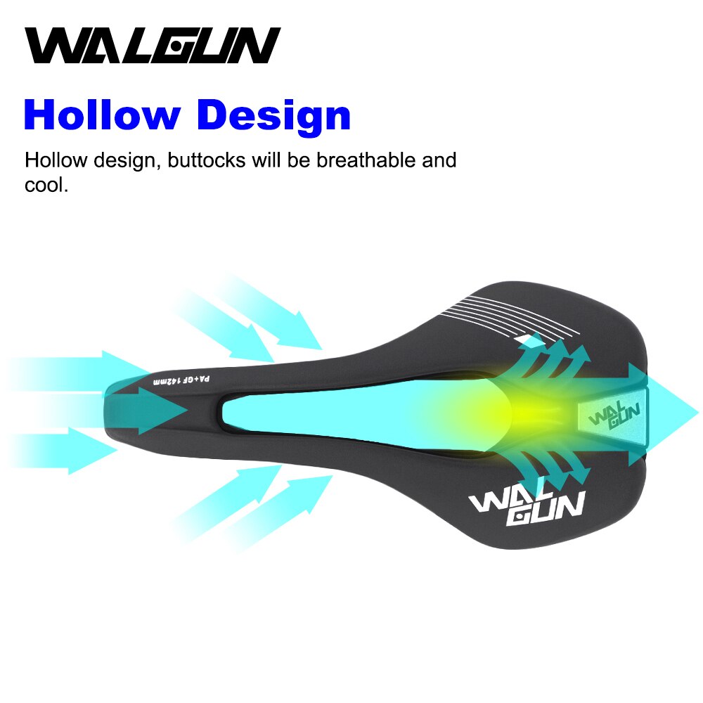 WALGUN WG762 Waterproof Bike Saddle for Men Women Road / MTB Mountain Bike Seats