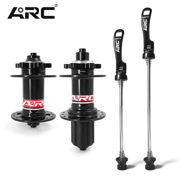 Arc Mt005 Front Rear Bicycle Hubs Mtb Mountain Bike Hub 32h 8 9 10 11 Speed Qr Skewer 135mm Thru 142mm Disc Hub