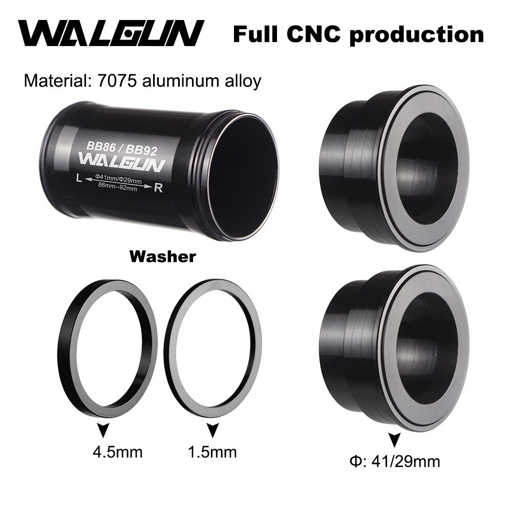 WALGUN PF41DUB BB86 BB92 Press Fit Ceramic Bottom Brackets