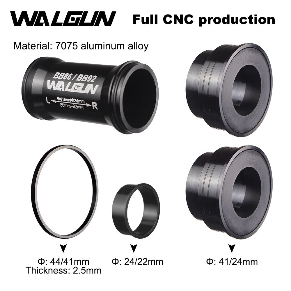 WALGUN PF4124 BB86 BB92 Press Fit Ceramic Bottom Brackets