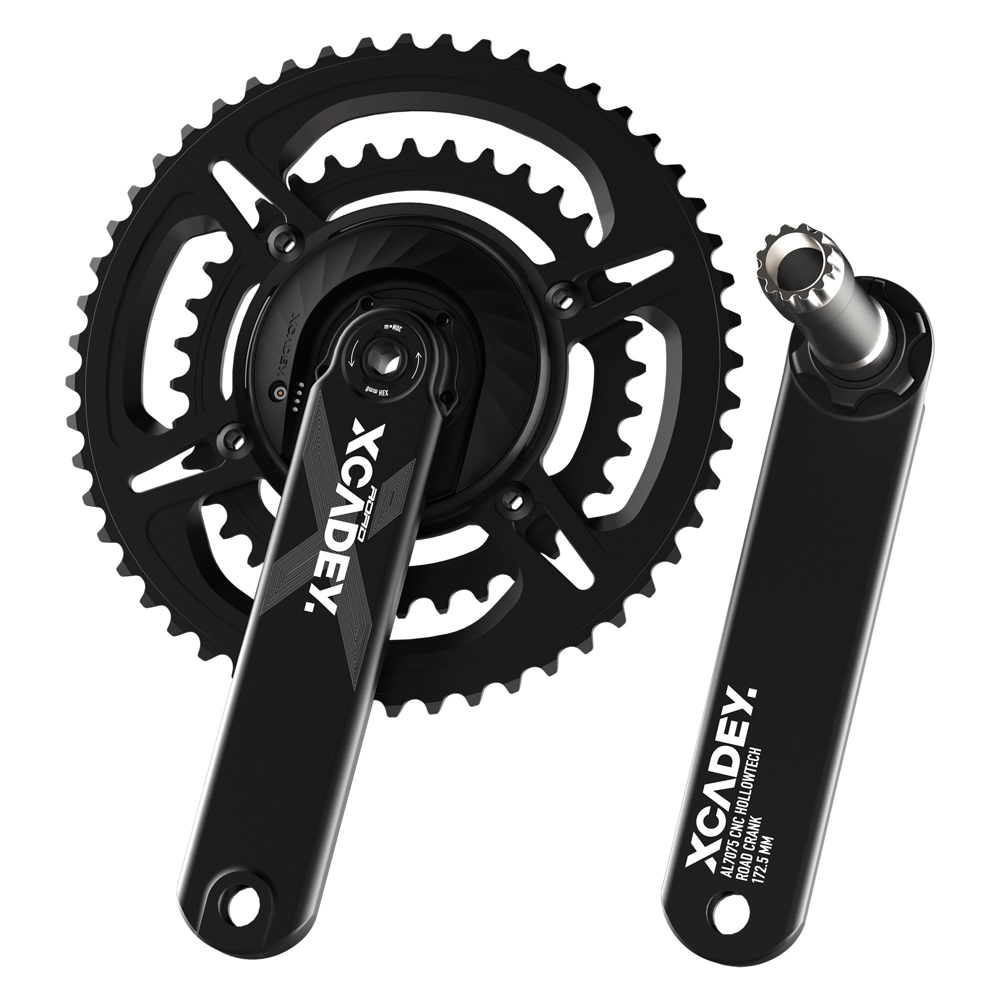 XCADEY XPOWER Spider Power Meter Bicycle Crankset for Road Bike
