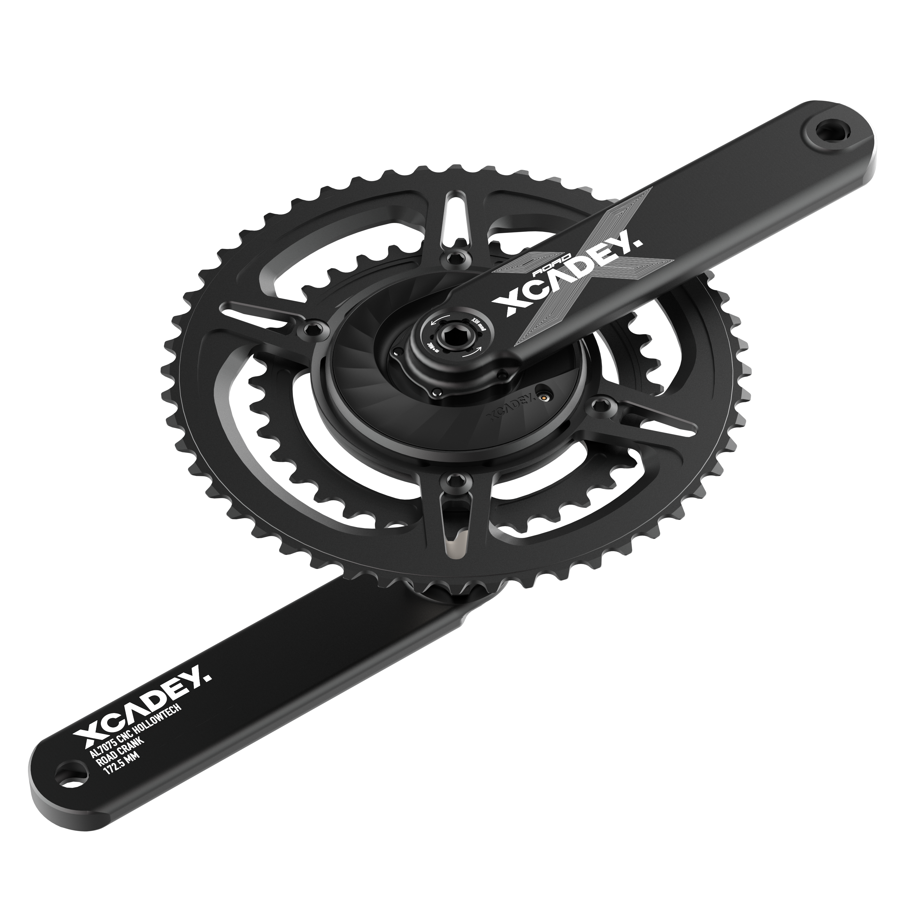 XCADEY XPOWER Spider Power Meter Bicycle Crankset for Road Bike