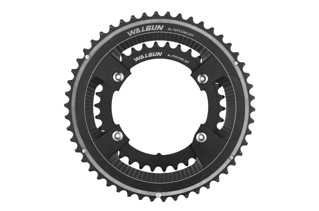 WALGUN Double Road Bike Chainring 50T-34T 52T-36T 53T-39T for Shimano Dura Ace R9100 Ultegra R8000 105 R7000