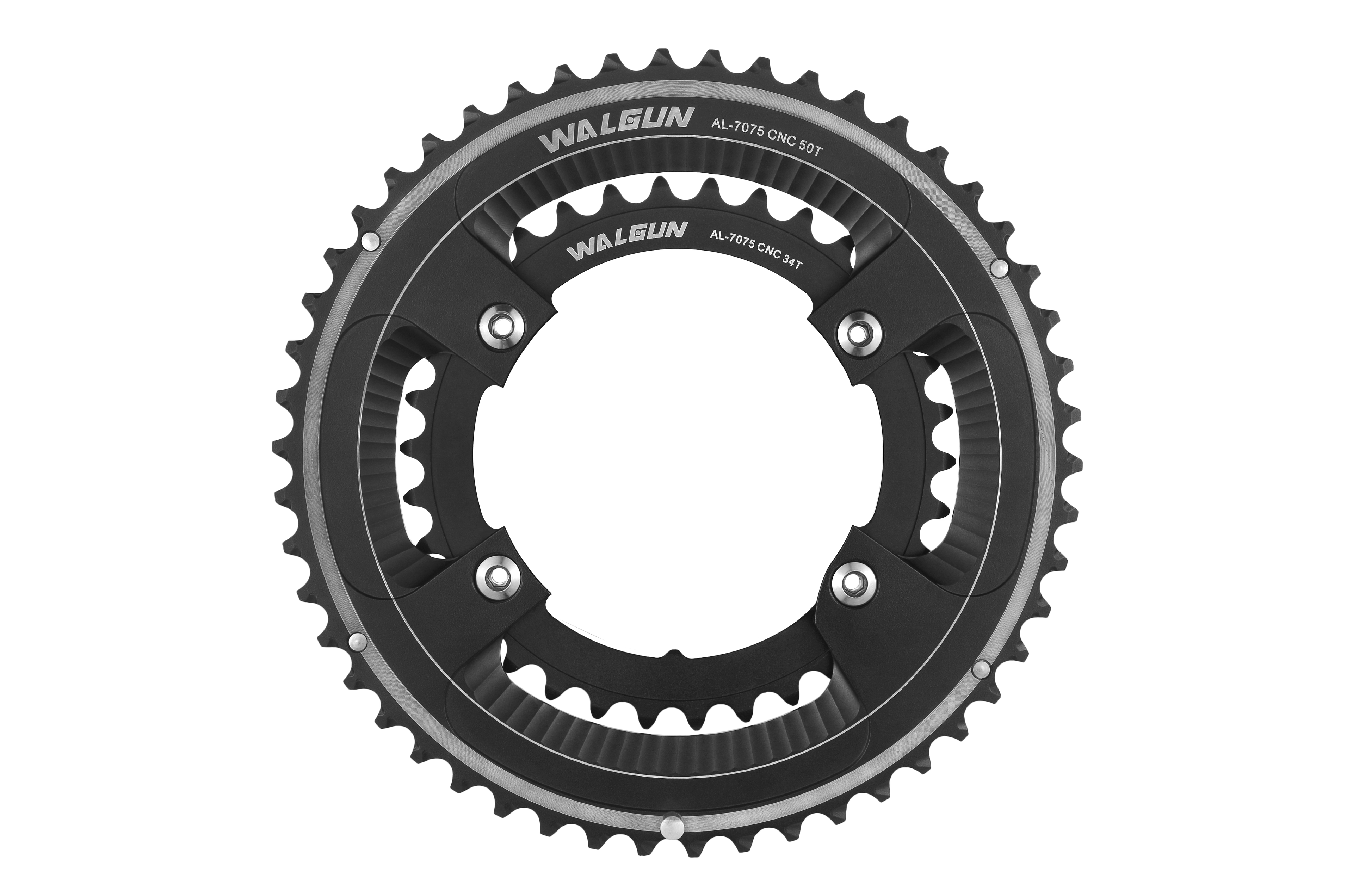 WALGUN Double Road Bike Chainring 50T-34T 52T-36T 53T-39T for Shimano Dura Ace R9100 Ultegra R8000 105 R7000