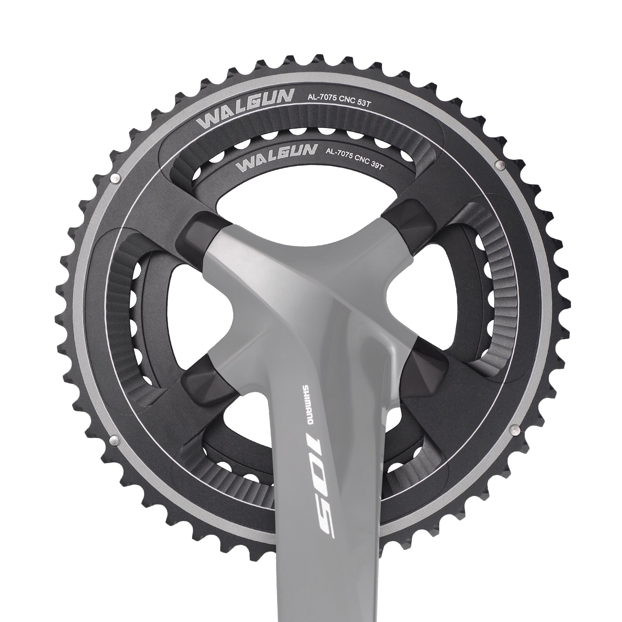 WALGUN Double Road Bike Chainring 50T-34T 52T-36T 53T-39T for Shimano Dura Ace R9100 Ultegra R8000 105 R7000