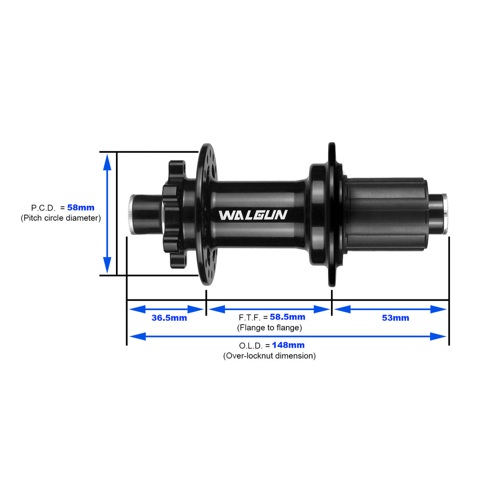 WALGUN M1R Rear bike hub boost thru axle 12-148mm HG XD MS-Micro Spline freehub