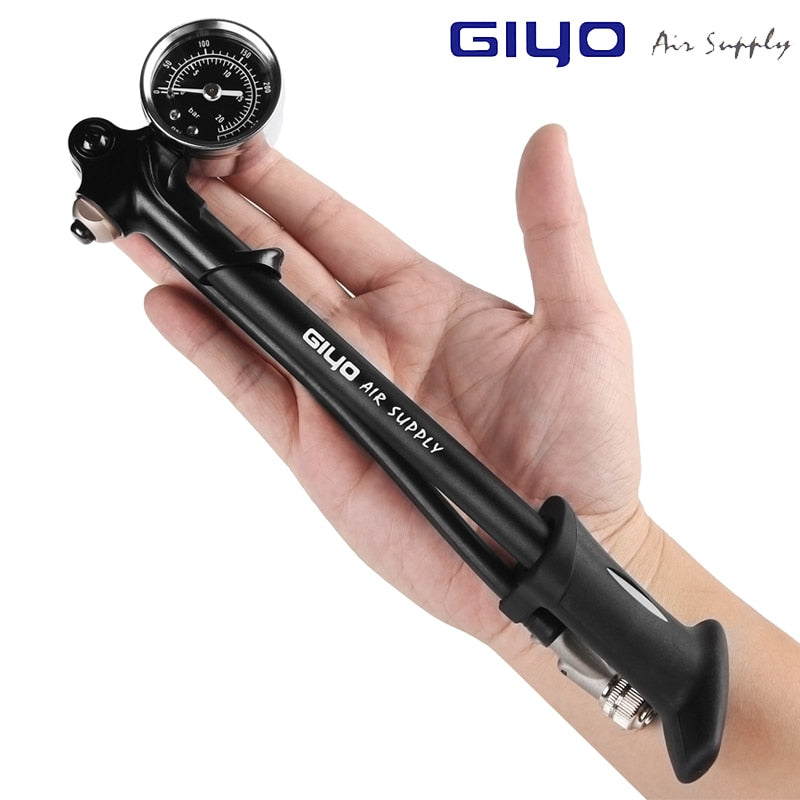 GIYO GS-02D Foldable high-pressure air bicycle pump-300psi