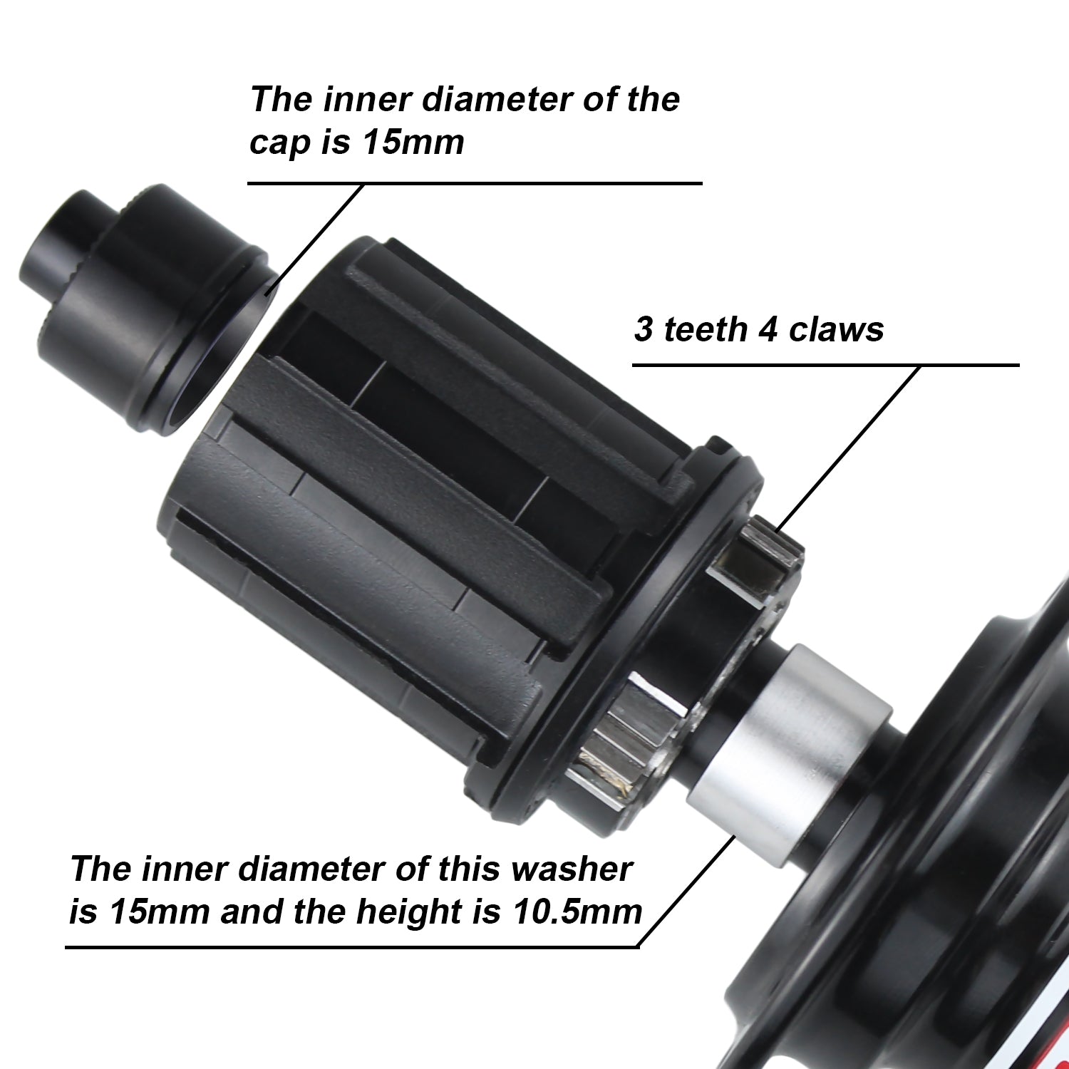 WALGUN freehubs for arc mt005 mt006 mt007 hub HG MS XD driver body