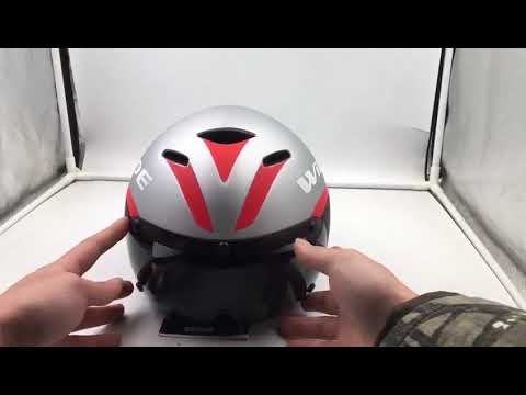 Wildside Tt Timetrial Tri Triathlon Aero Cycling Helmet With Lens Visor