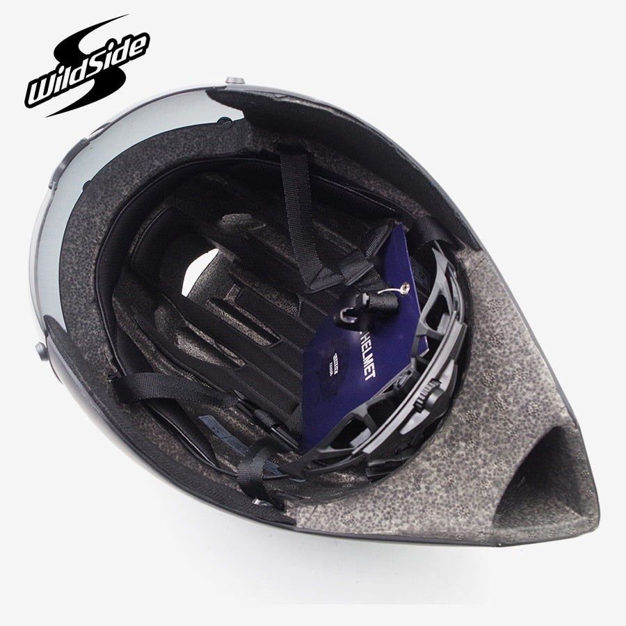 Wildside Tt Timetrial Tri Triathlon Aero Cycling Helmet With Lens Visor