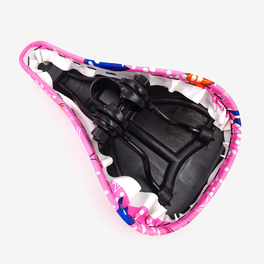 WALGUN Pink Child Bike Saddle for Girl Kids Bicycle Seat