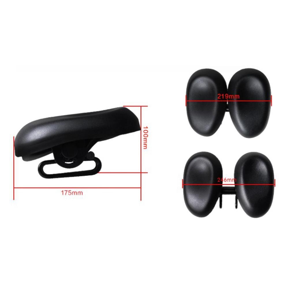 WALGUN Adjustable width bike saddle-Black