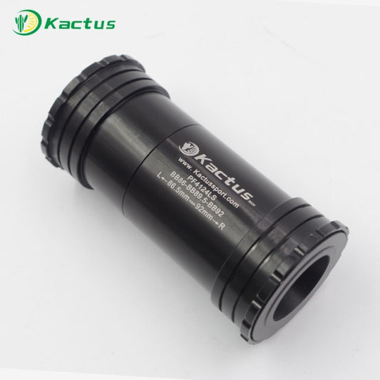 KACTUS TECH BB86 / BB92 Ceramic Bearing Press Fit Bike Bottom Bracket PF4124LS BB for 22mm 24mm Bicycle Crankset - Black / Red