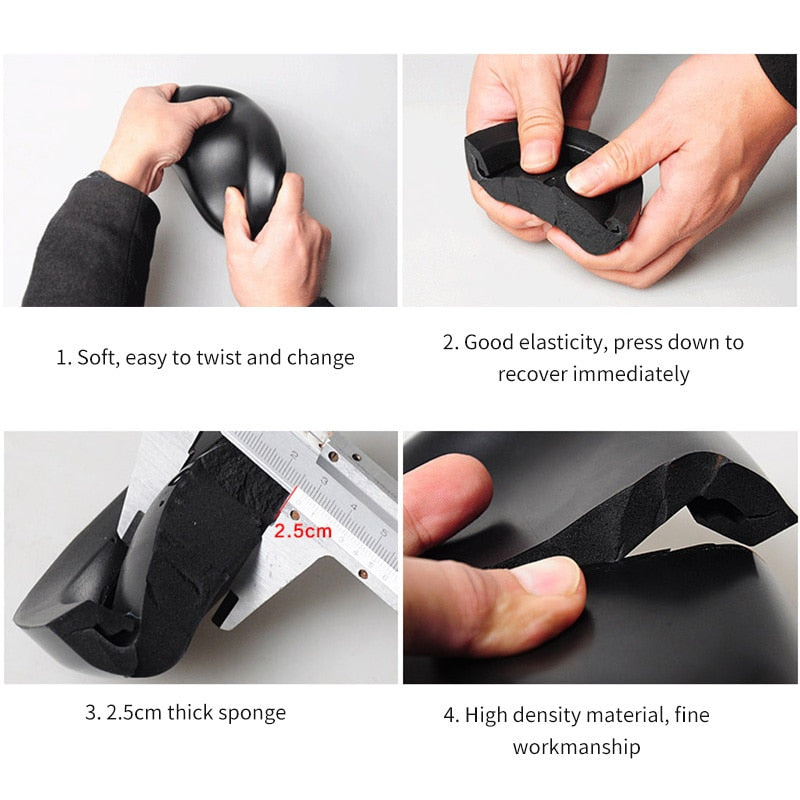 WALGUN Adjustable width bike saddle-Black