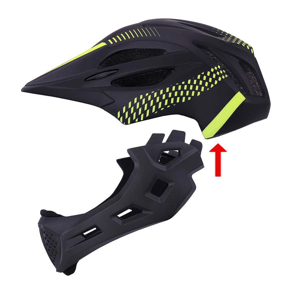 Full face kids bicycle helmet for child kids bike 5 - 10 year old
