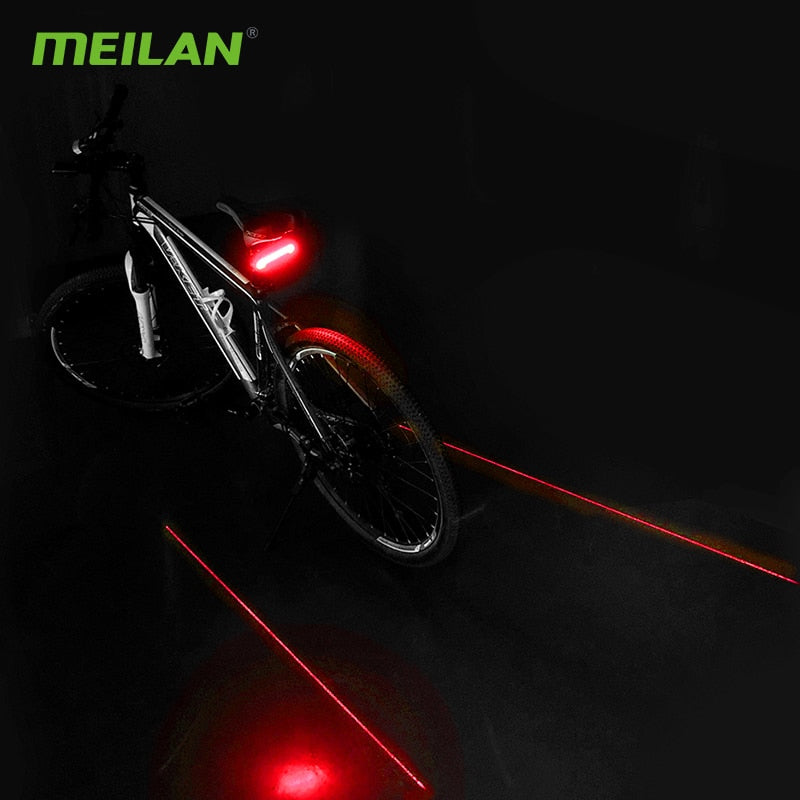 Meilan X5 Wireless Remote Control Bike Brake Light Bicycle Laser Light