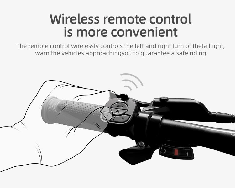 Meilan X5 Wireless Remote Control Bike Brake Light Bicycle Laser Light