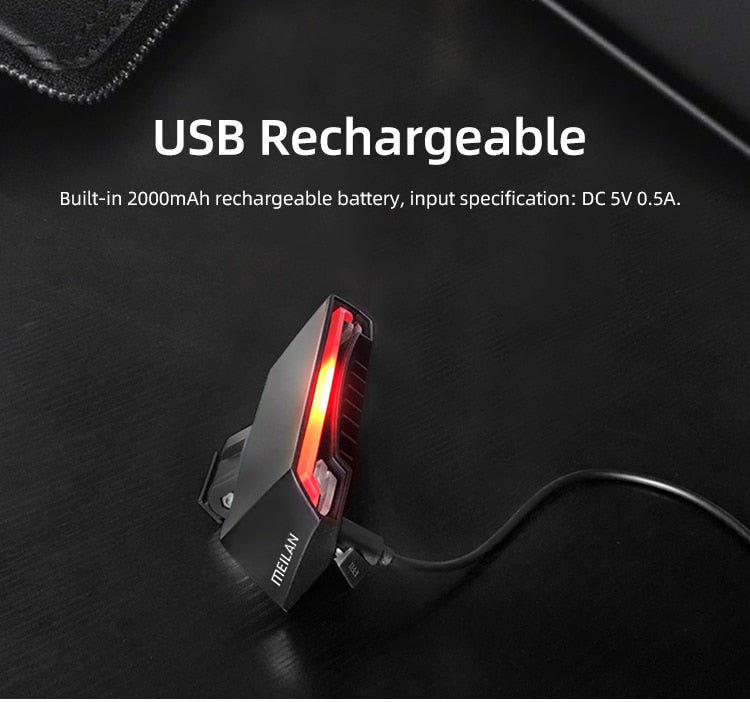 Meilan X5 Wireless Remote Control Bike Brake Light Bicycle Laser Light