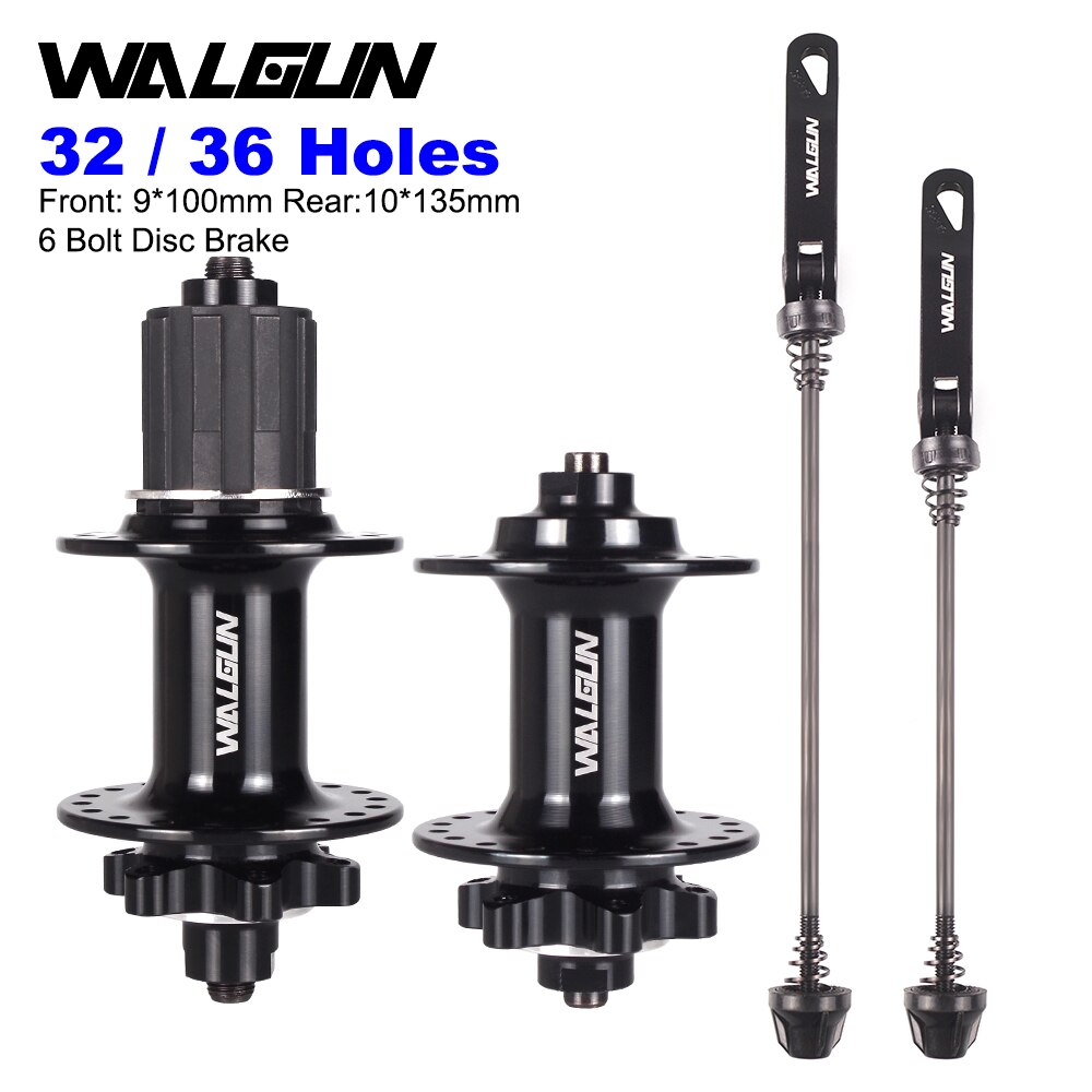 WALGUN WG704 MTB Mountain Bike Hubs 32 36 Holes Front & Rear Bicycle Hub