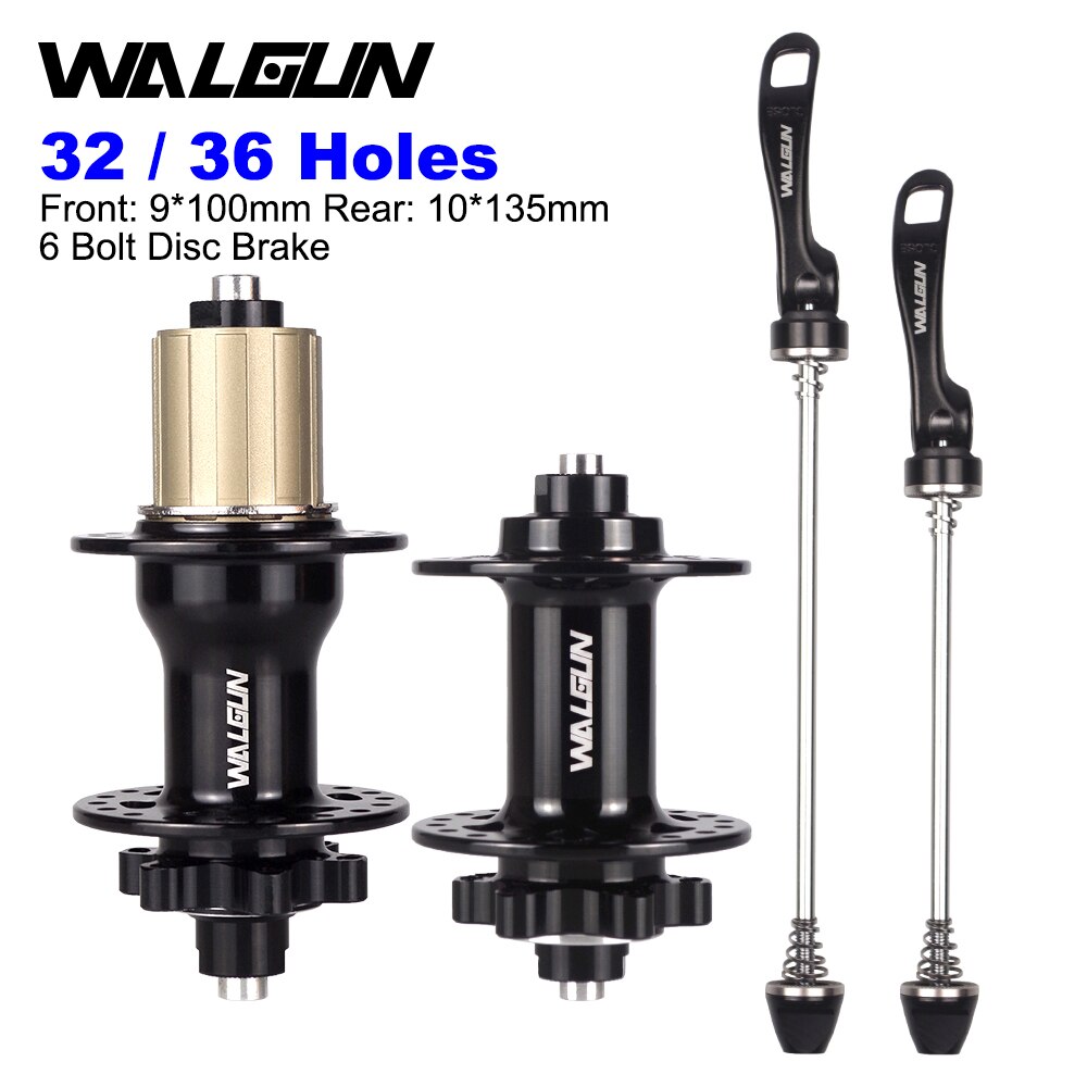 WALGUN WG735 MTB Mountain Bike Hubs 32 36 Holes Front & Rear Bicycle Hub