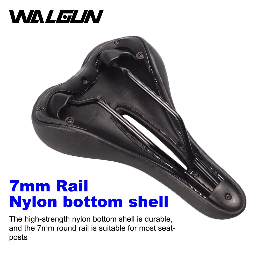 WALGUN WG703 Comfortable Big Fat Bike Saddles Exercise Bike Seat Scooter Saddle for Men Women