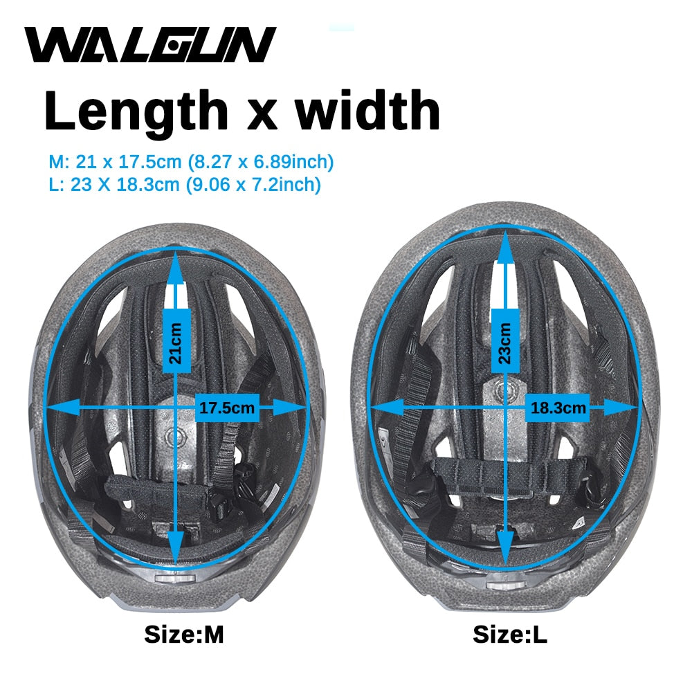 WALGUN WG374 Aero cycling helmet road bike with Sun visor lens