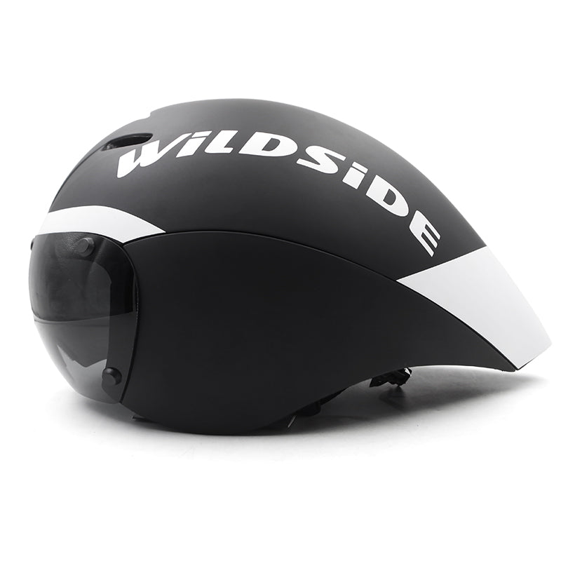 Wildside Tt Timetrial Tri Triathlon Aero Cycling Helmet With Lens Visor